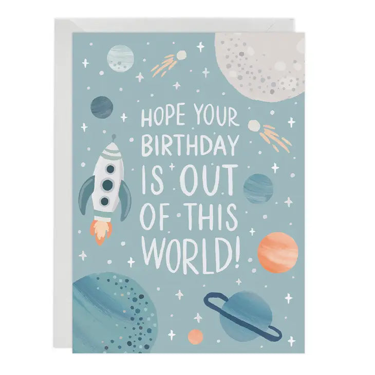 LoveLight Paper - Out of this World - Birthday Card