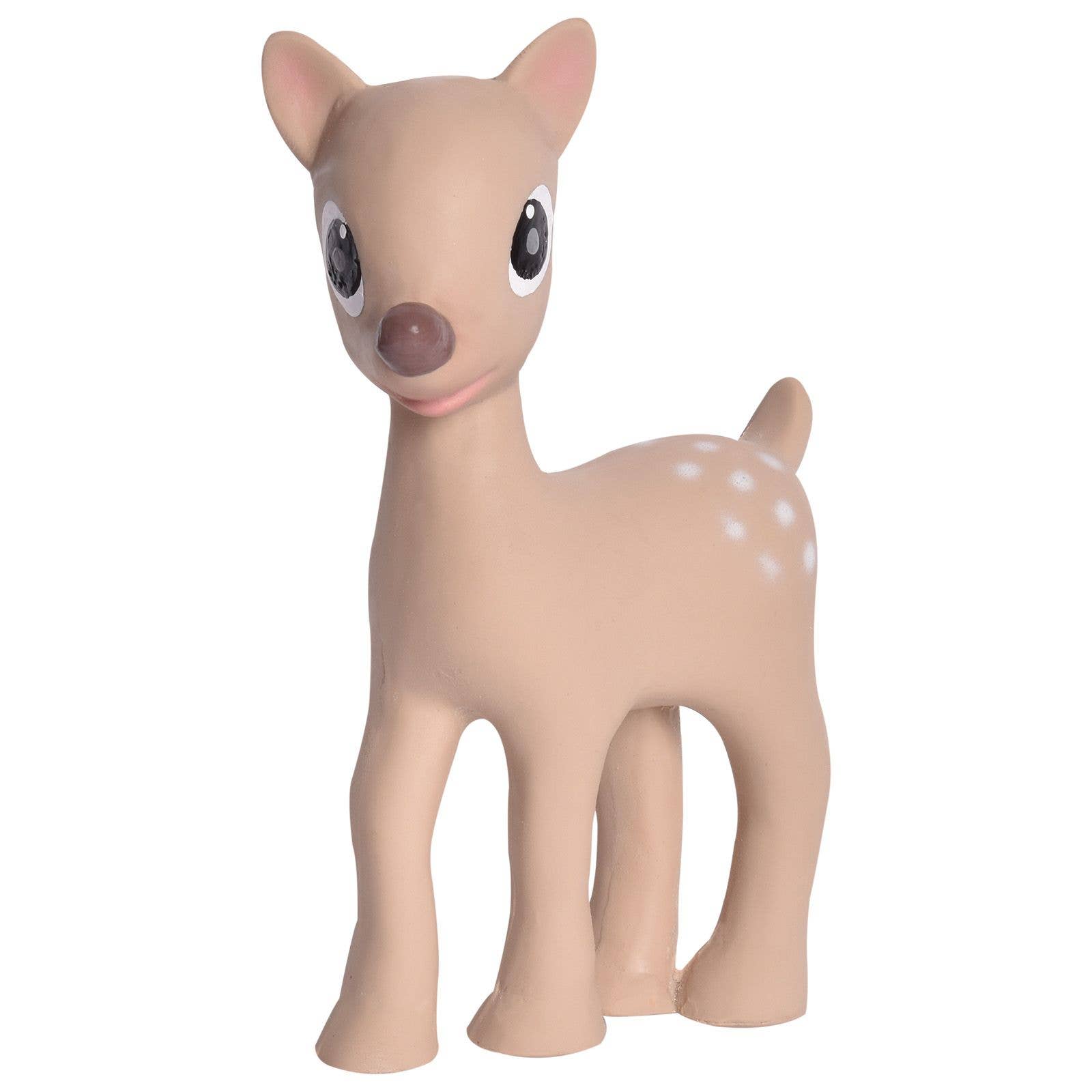 Tikiri Toys LLC - Ralphie Reindeer Organic Rubber Rattle, Teether & Bath Toy