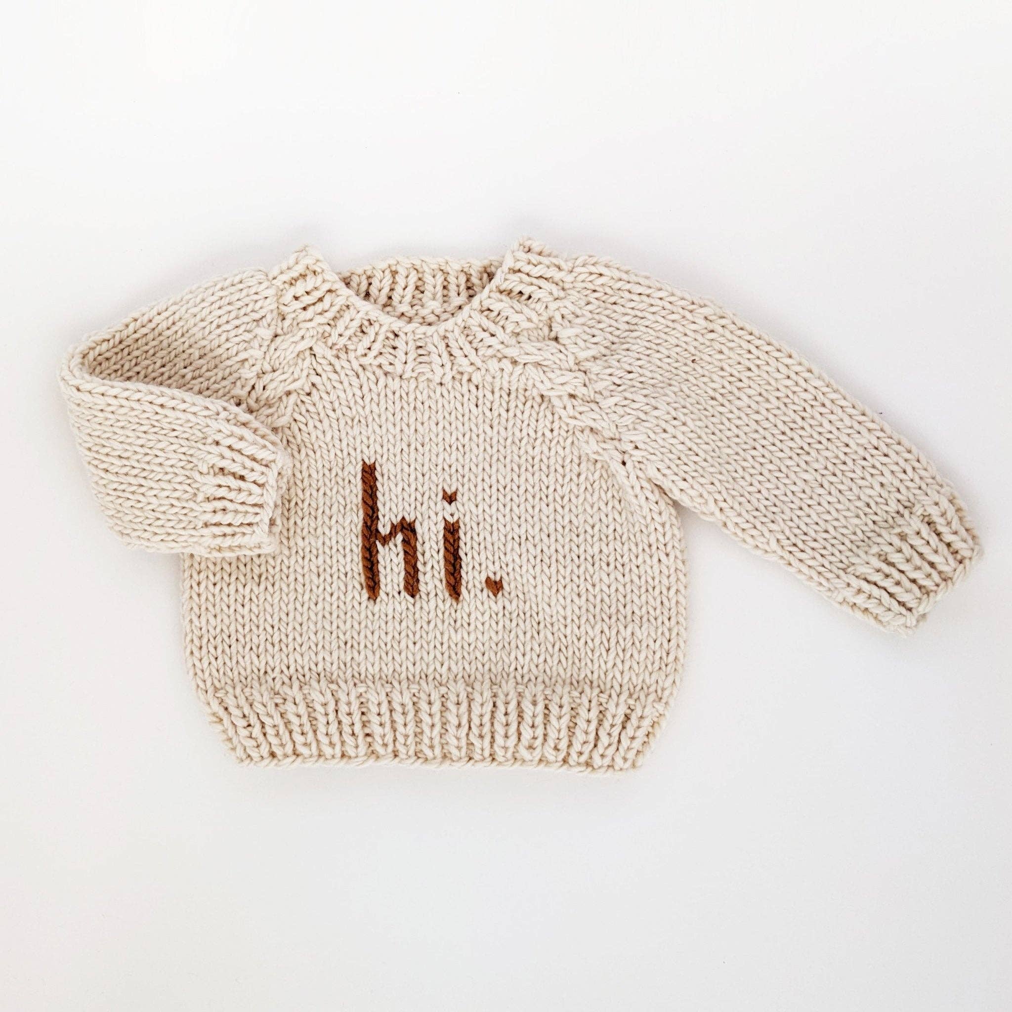 Huggalugs - hi. Pecan Crew Neck Sweater