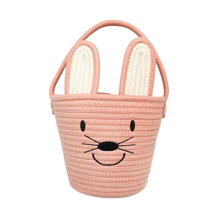 Emerson and Friends - Rope Easter Basket - Pink Bunny, Lucy&
