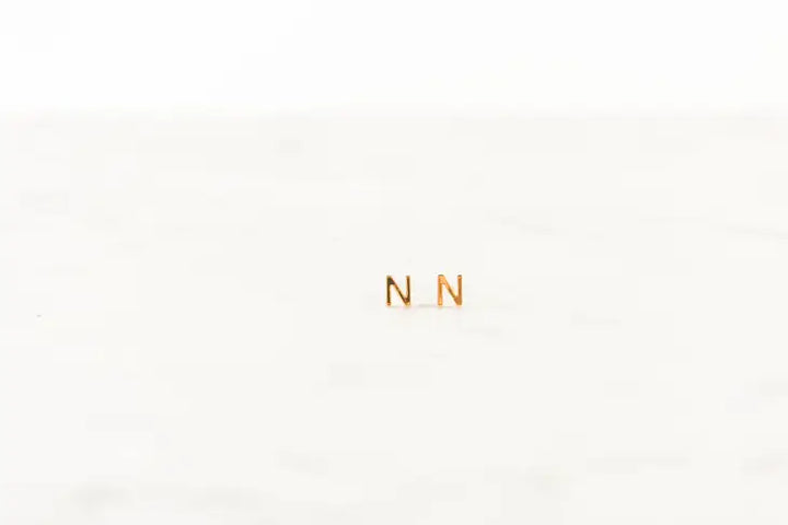 Michelle McDowell - Luxe Initial Earrings - Gold