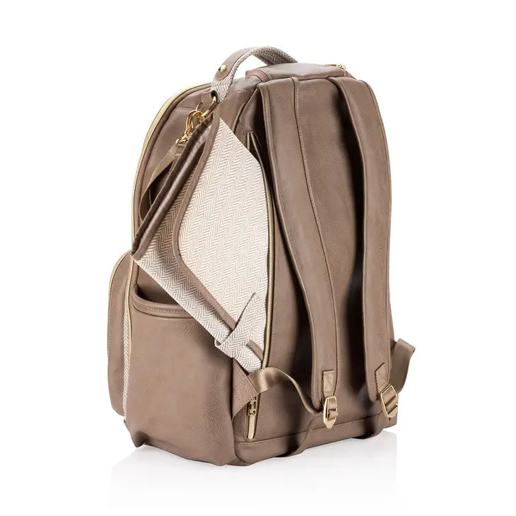 Itzy Ritzy - Vanilla Latte Boss Plus Backpack Diaper Bag