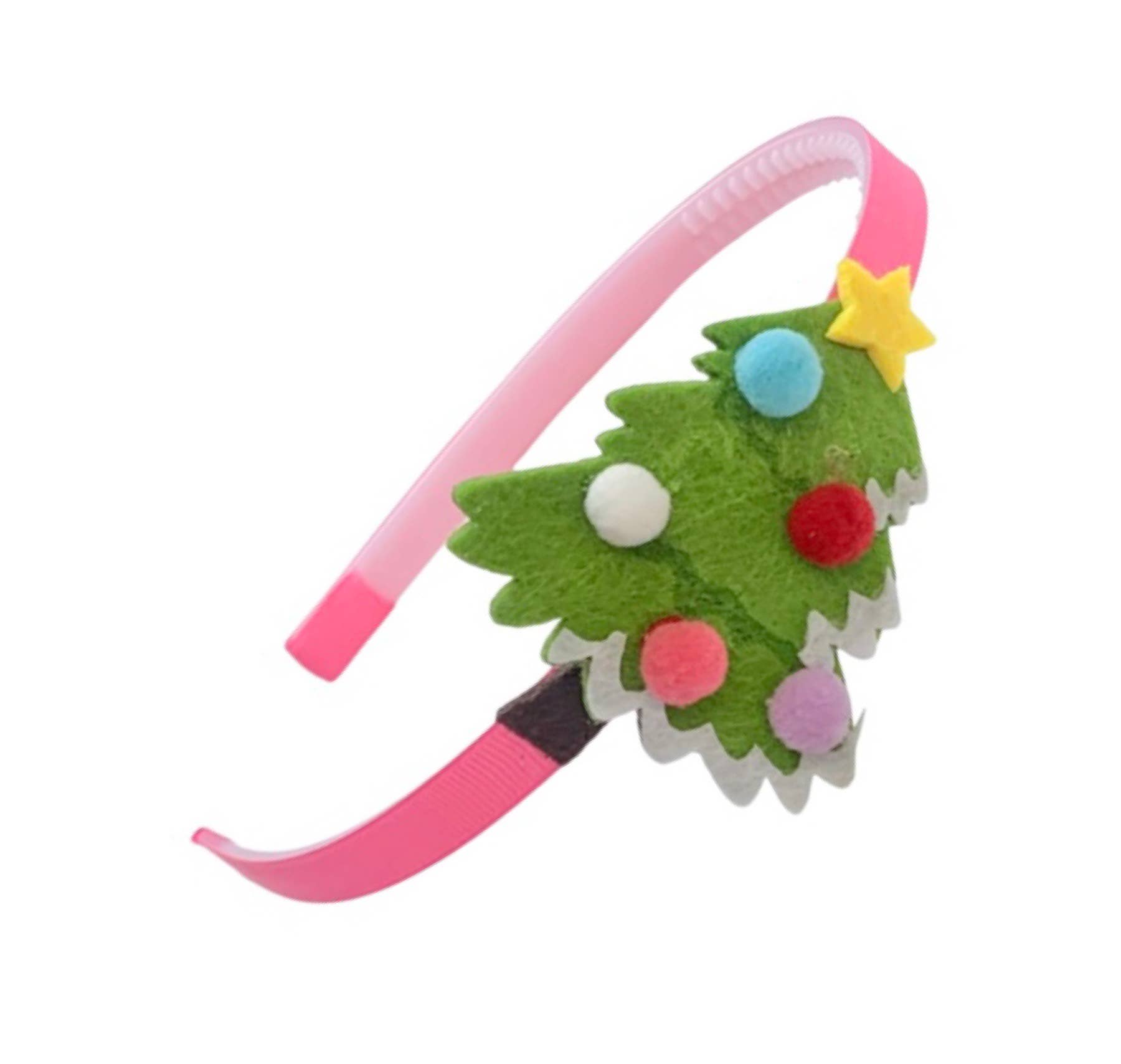 Lolo Headbands and Accessories - Pom Pom Christmas Tree Headband