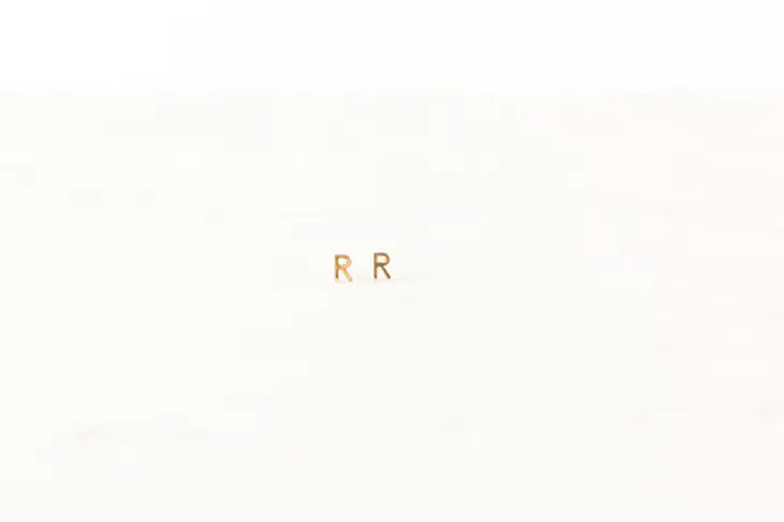 Michelle McDowell - Luxe Initial Earrings - Gold