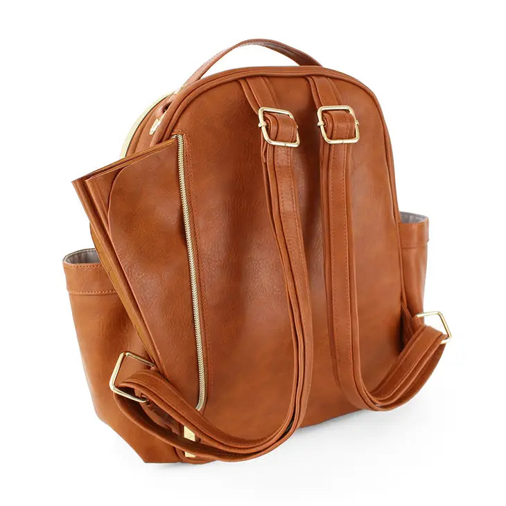 Itzy Ritzy - Cognac Itzy Mini Diaper Bag Backpack