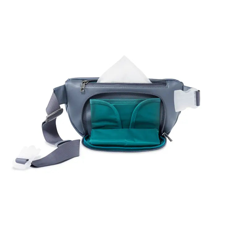 Kibou - Diaper Belt Bag - Smoky Indigo Vegan Leather