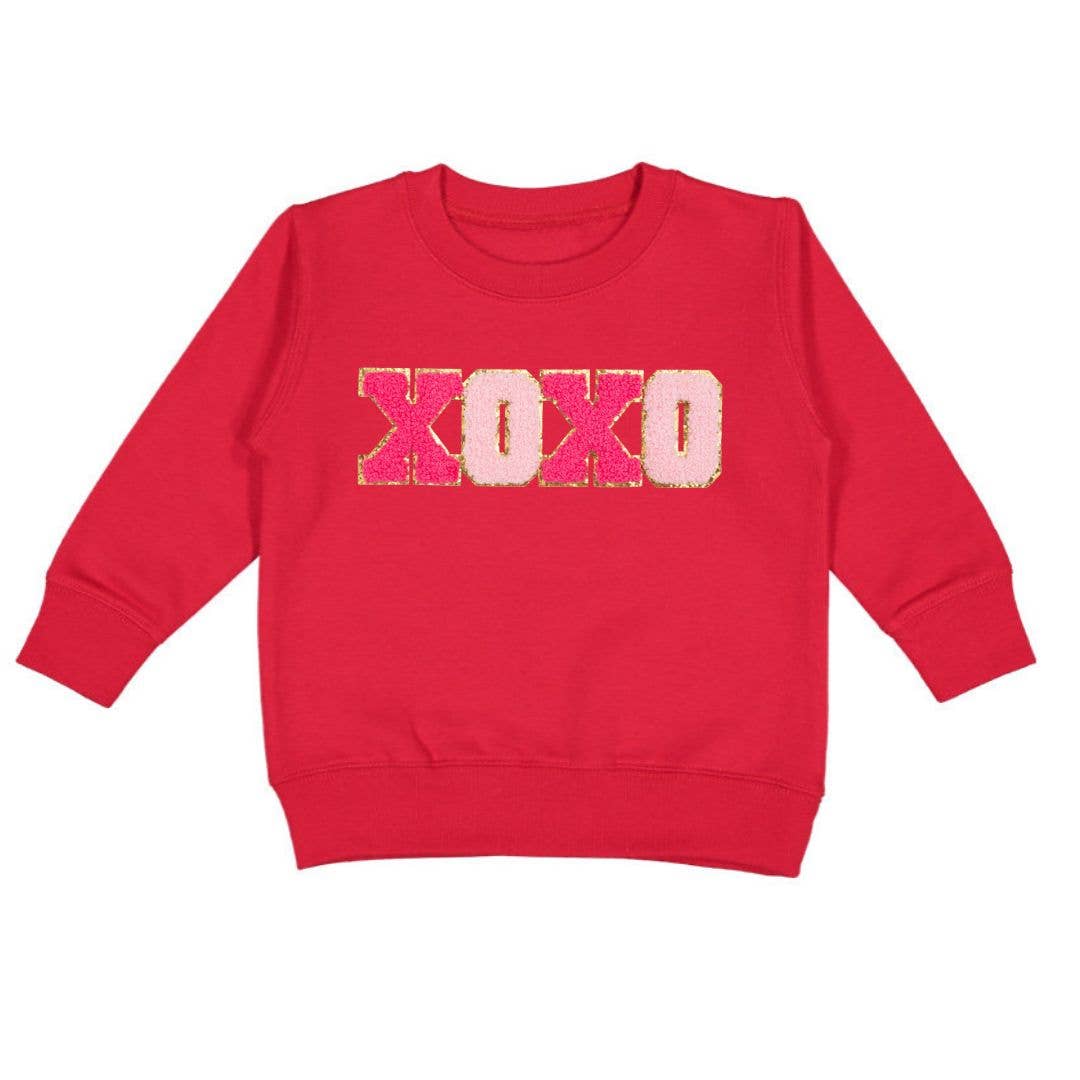 Sweet Wink - XOXO Patch Valentine's Day Sweatshirt -Kid's Valentine's Day
