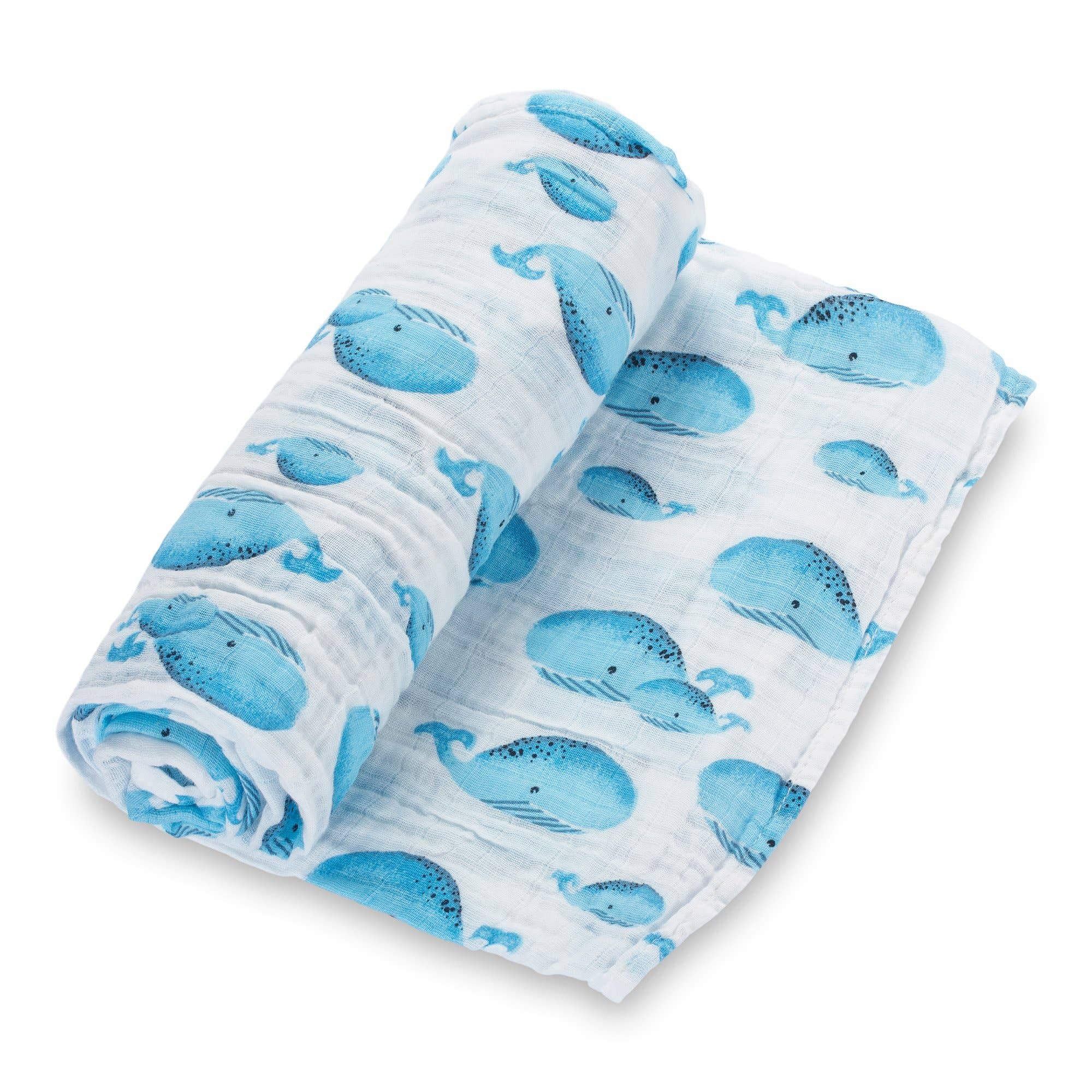 LollyBanks - Whale, Whale, Whale Baby Swaddle Blanket