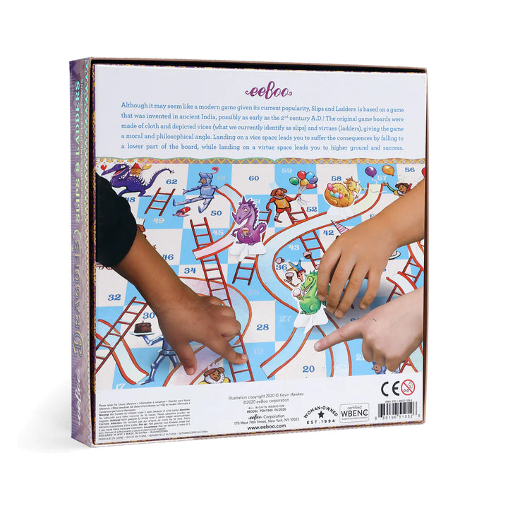 Eeboo -  Dragons Slips and Ladders Board Game
