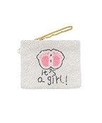 Little Charmers - It's a....Baby Footprint Coin Pouch