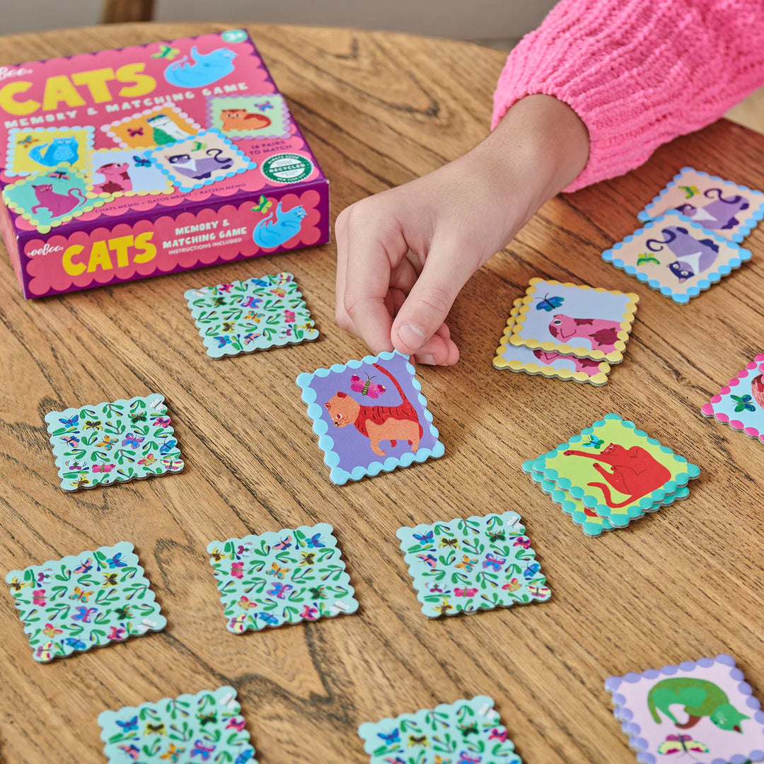 Eeboo -Cats Little Square Memory Game