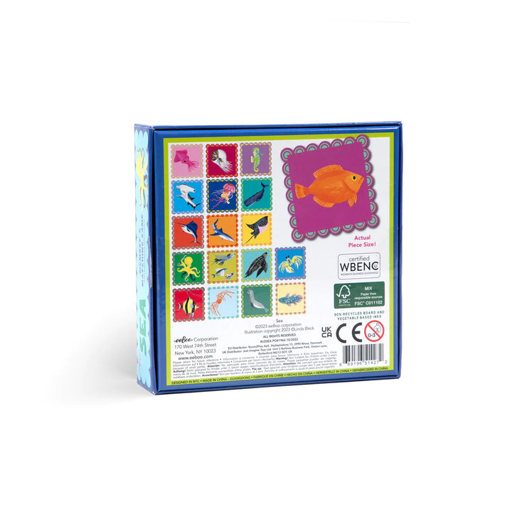 Eeboo -Sea Little Square Memory Game