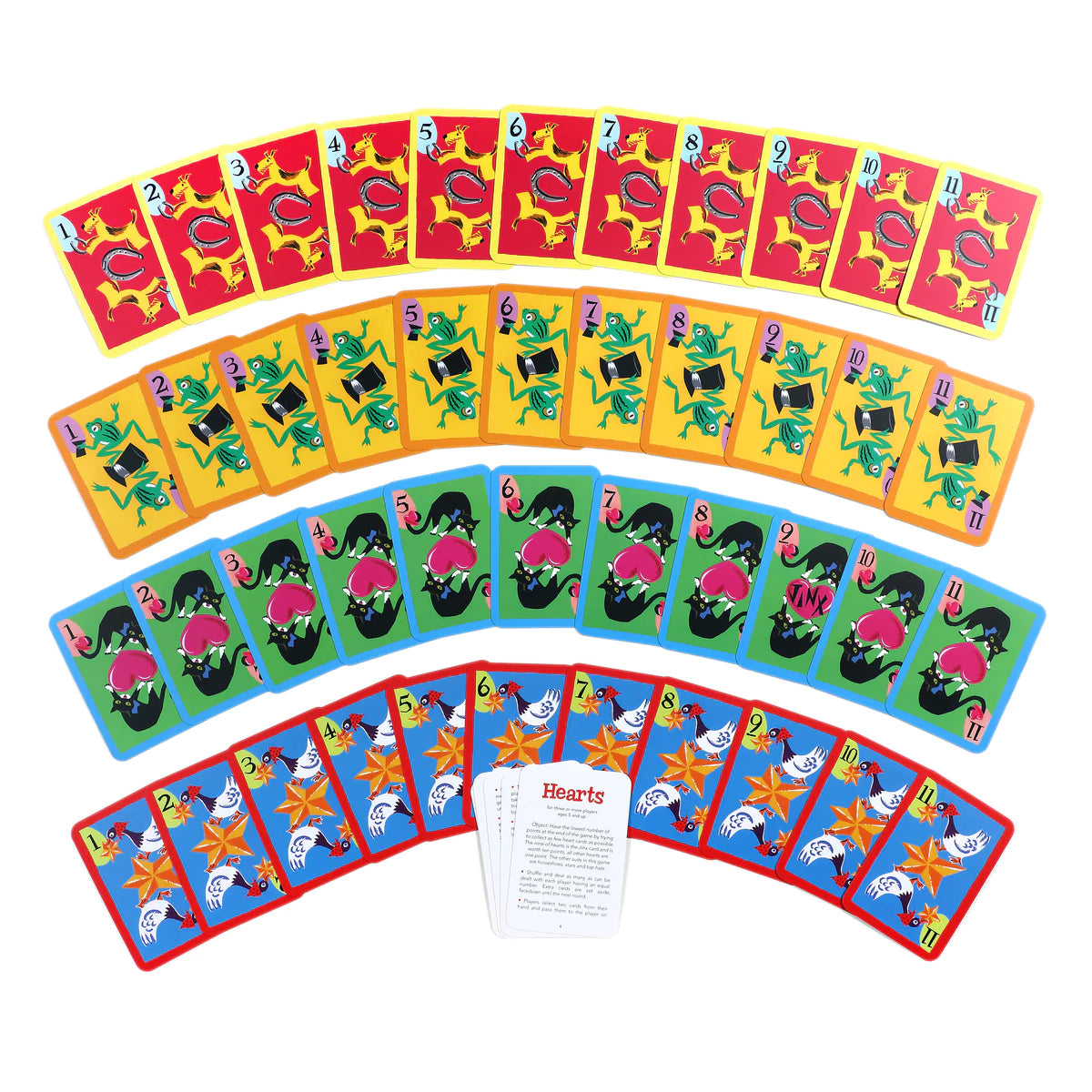 eeBoo - Hearts Playing Cards