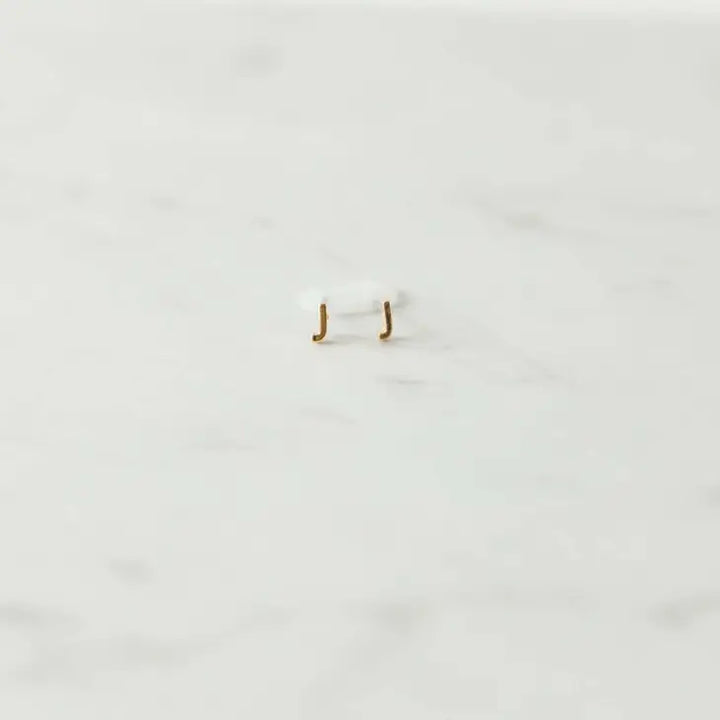 Michelle McDowell - Luxe Initial Earrings - Gold