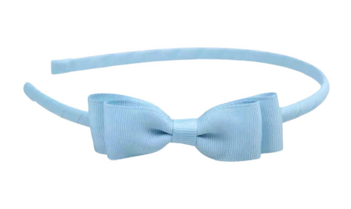 Lolo Headbands and Accessories - Essential Bow Headband - Light Blue *FINAL SALE*