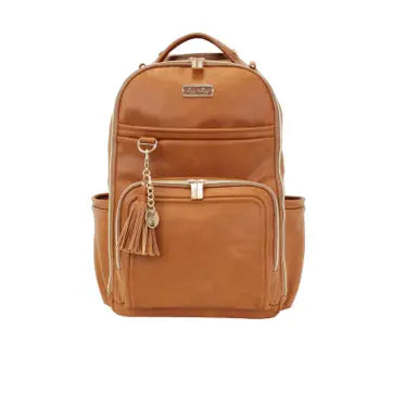 Itzy Ritzy - Cognac Boss Plus Backpack Diaper Bag
