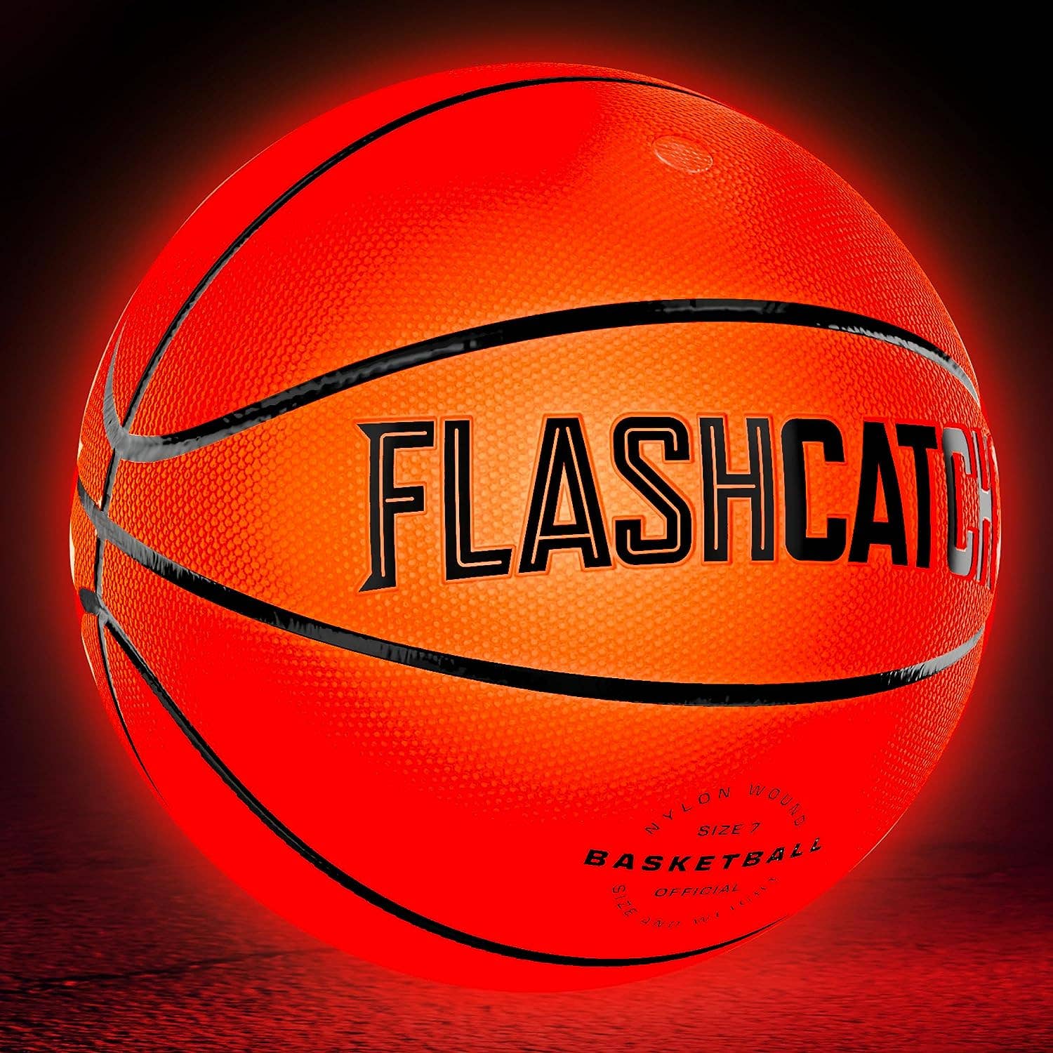 Squad Hero - Light Up Basketball - Glow in the Dark Basket Ball - NO 7