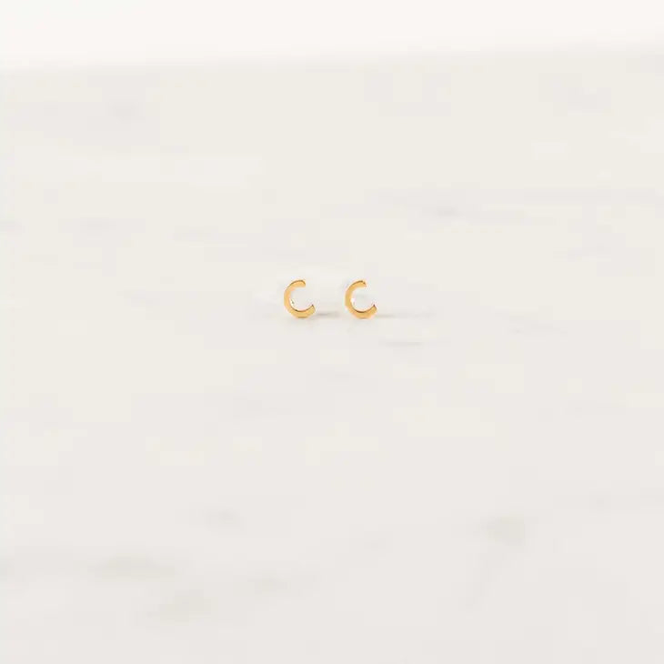 Michelle McDowell - Luxe Initial Earrings - Gold