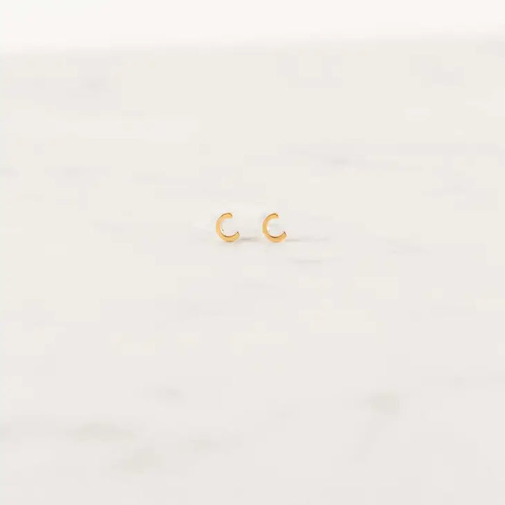 Michelle McDowell - Luxe Initial Earrings - Gold