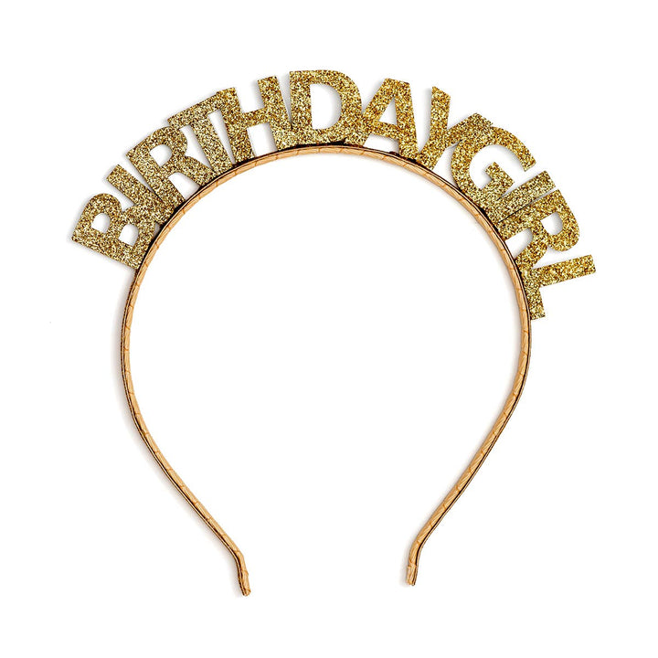 Sweet Wink - Gold Birthday Girl Headband - Kids Birthday Headband