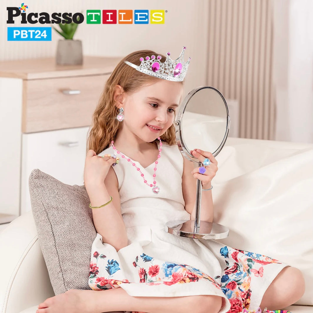 Picasso Tiles - 24 Piece Fairytale Royal Princess - Dress Up Collection