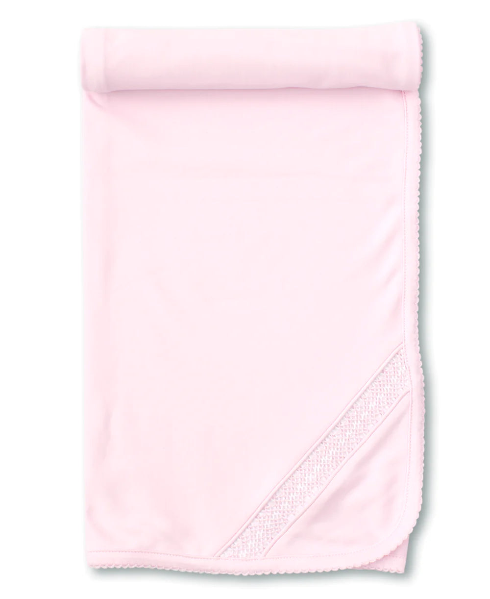 Kissy Kissy - Hand Smocked CLB Charmed Pink Blanket